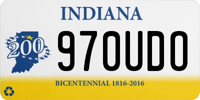 IN license plate 970UDO
