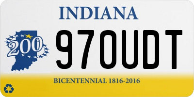 IN license plate 970UDT