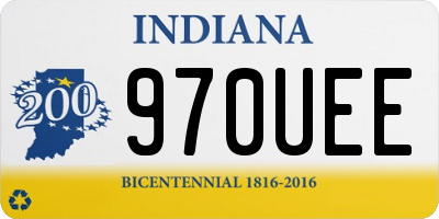 IN license plate 970UEE