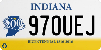 IN license plate 970UEJ