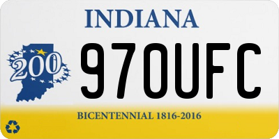 IN license plate 970UFC