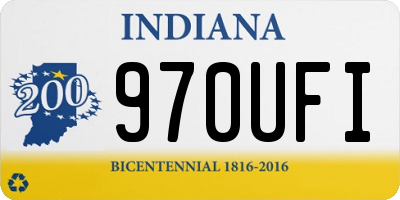 IN license plate 970UFI