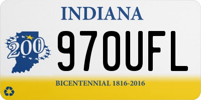 IN license plate 970UFL
