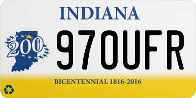 IN license plate 970UFR