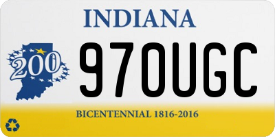 IN license plate 970UGC