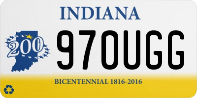 IN license plate 970UGG