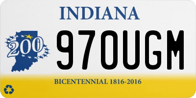IN license plate 970UGM