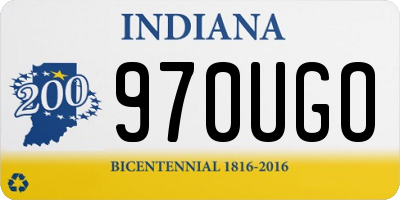 IN license plate 970UGO
