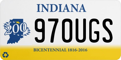 IN license plate 970UGS