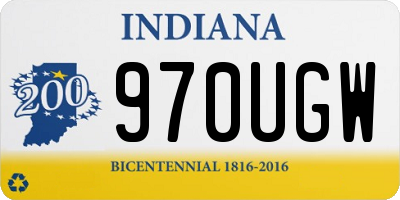 IN license plate 970UGW
