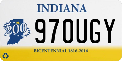 IN license plate 970UGY