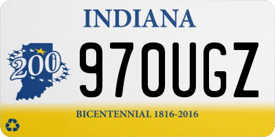 IN license plate 970UGZ