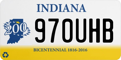 IN license plate 970UHB