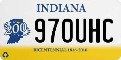 IN license plate 970UHC