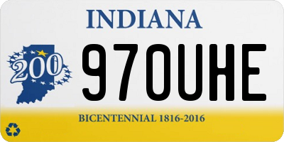IN license plate 970UHE