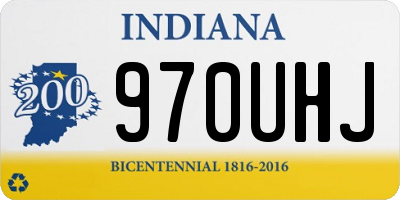 IN license plate 970UHJ