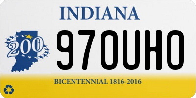 IN license plate 970UHO