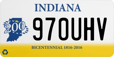 IN license plate 970UHV