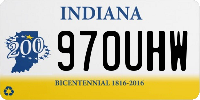 IN license plate 970UHW