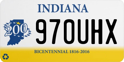 IN license plate 970UHX