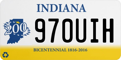IN license plate 970UIH