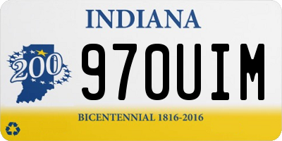 IN license plate 970UIM