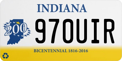 IN license plate 970UIR