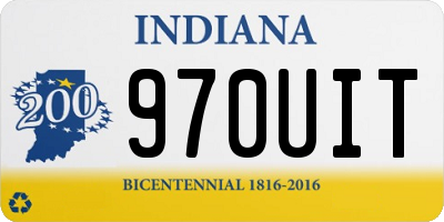 IN license plate 970UIT