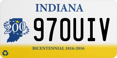 IN license plate 970UIV