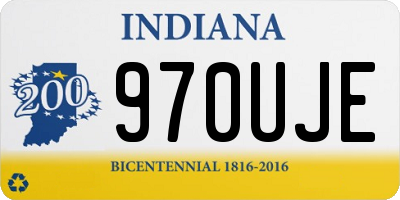 IN license plate 970UJE