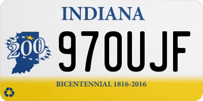 IN license plate 970UJF