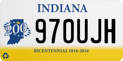 IN license plate 970UJH