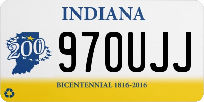 IN license plate 970UJJ