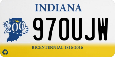 IN license plate 970UJW