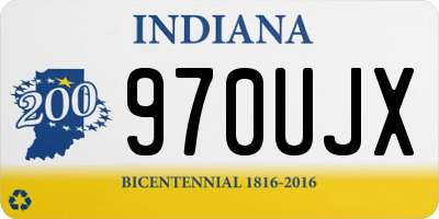 IN license plate 970UJX