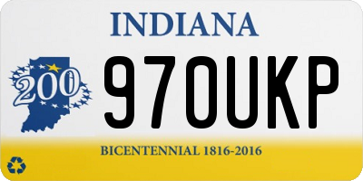 IN license plate 970UKP