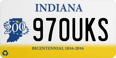 IN license plate 970UKS