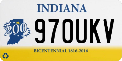 IN license plate 970UKV
