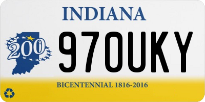 IN license plate 970UKY
