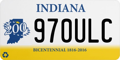 IN license plate 970ULC