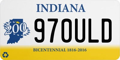 IN license plate 970ULD