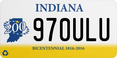 IN license plate 970ULU