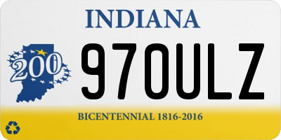 IN license plate 970ULZ