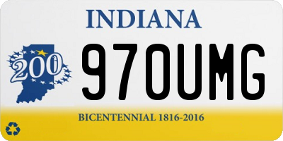 IN license plate 970UMG