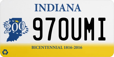 IN license plate 970UMI