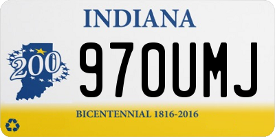 IN license plate 970UMJ