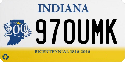IN license plate 970UMK