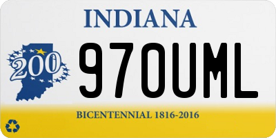 IN license plate 970UML