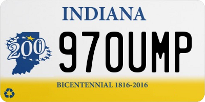 IN license plate 970UMP