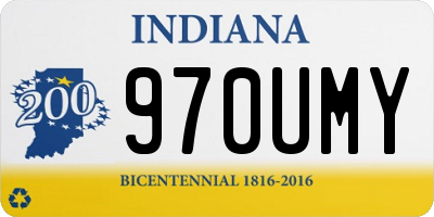 IN license plate 970UMY